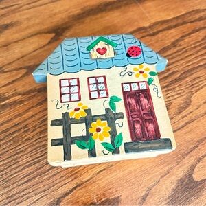 Charming House shaped coasters with box